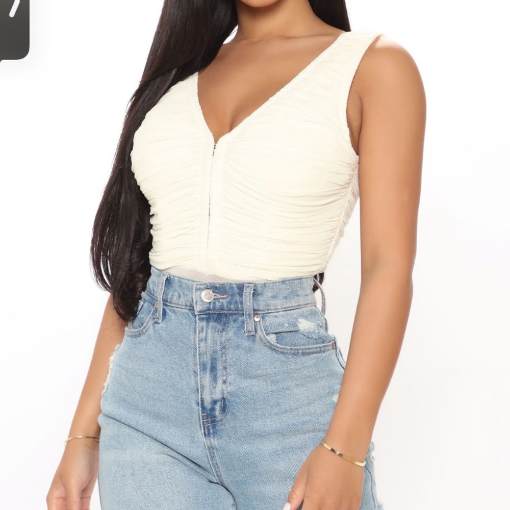 Ivory Fashion Nova Bodysuit